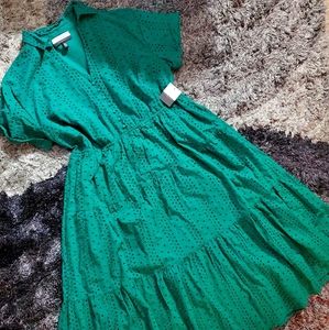 Eloquii Tiered Midi Dress